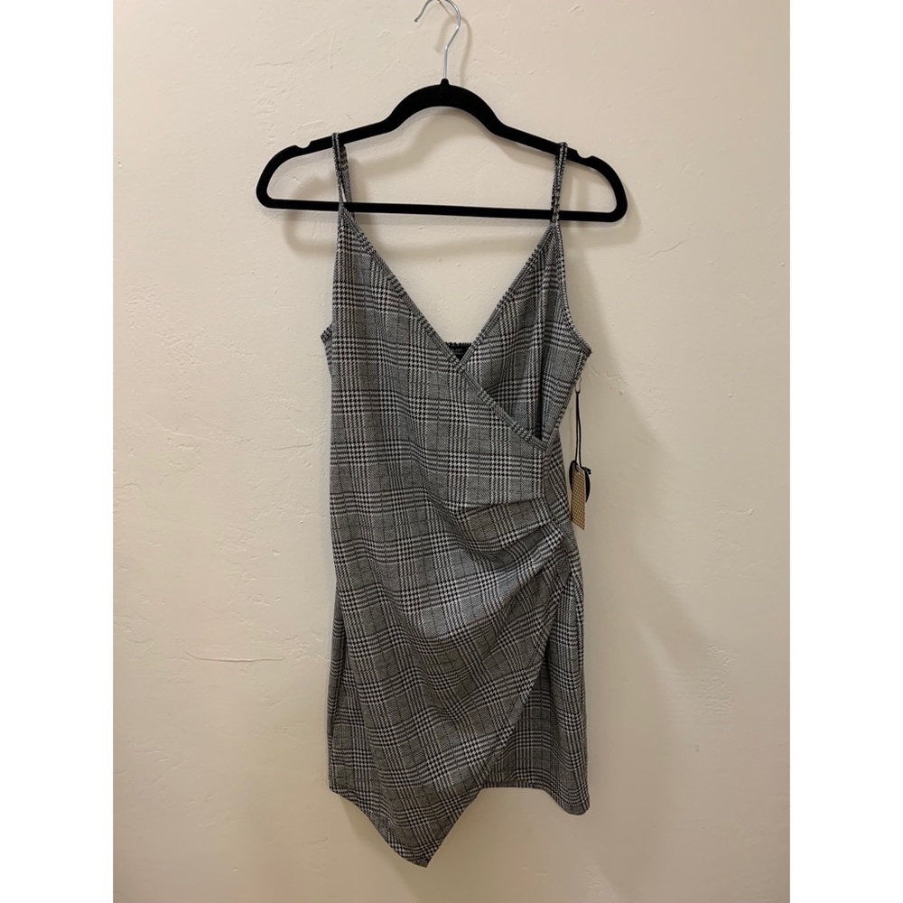 Plaid Wrap Dress
